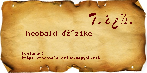 Theobald Őzike névjegykártya